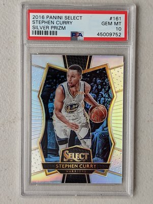 2016-17 Select Prizms Silver #161 Stephen Curry PSA10