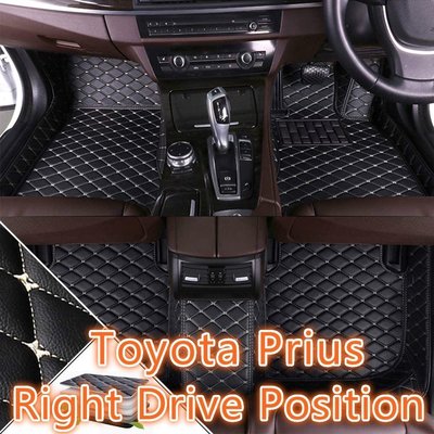 適用 Toyota Prius a 右駕駛專用全包圍皮革腳墊 腳踏墊 隔水墊