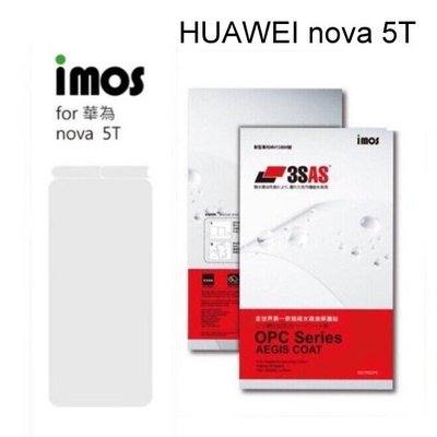 【iMos】3SAS系列保護貼 HUAWEI nova 5T (6.26吋) 超潑水、防污、抗刮