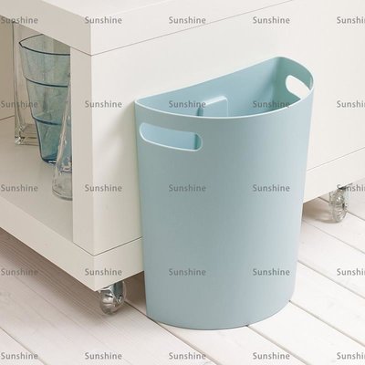 [sunlingt]ISETO家用半圓形壁掛垃圾桶廚房客廳臥室創意無蓋垃圾桶