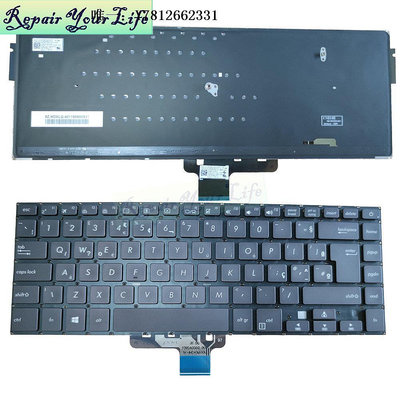 電腦零件華碩VivoBook 15 X510UA X510UQ F510UA S510U S5100UQ鍵盤背光BR筆電