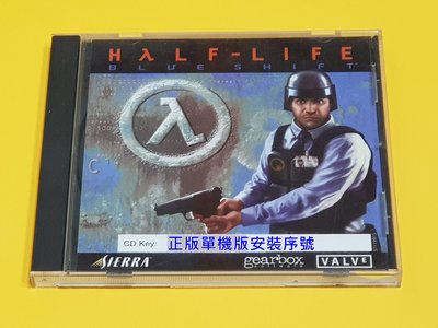 PC正版  CS戰慄時空-關鍵時刻Half-Life Blue Shift（英文版）安裝光碟+單機版安裝序號。庫存品出清