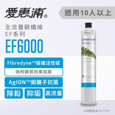 【信源】6000加侖 【EVERPURE愛惠浦 原裝進口濾心】EF6000