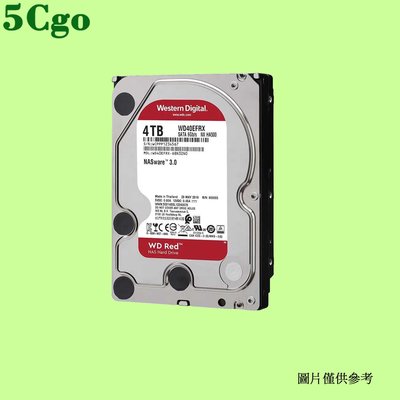 5Cgo【含稅】特惠價 WD西部數據WD40EFRX WD紅盤4TB 4T SATA3 64M NAS硬碟全新靜電包裝