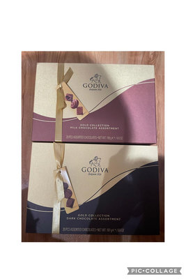 4/7前 即期特價 比利時 Godiva 牛奶可可製品禮盒 187g/盒 黑可可製品禮盒 187g/盒 最新到期日2024/6/17