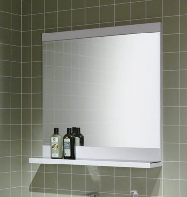 《101衛浴精品》Corins 柯林斯 80CM 白色鋼琴烤漆平檯 明鏡 浴鏡 RO-80M 尺寸可另外訂製 【免運費】