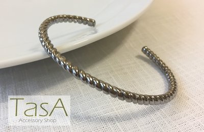 TasA Accessory shop-泰國設計品牌Try me 極簡優雅細版銅索細手環(灰銀色)
