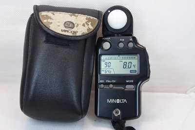 FOX二手小舖 (降價出清)Minolta Auto Meter IV F電子測光表 可測閃燈.操作簡單,測光準確。