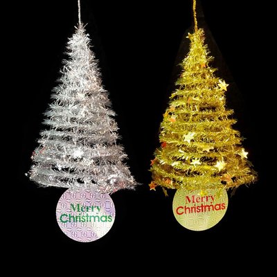 耶誕樹裝飾吊飾 摺疊樹吊飾-金/銀