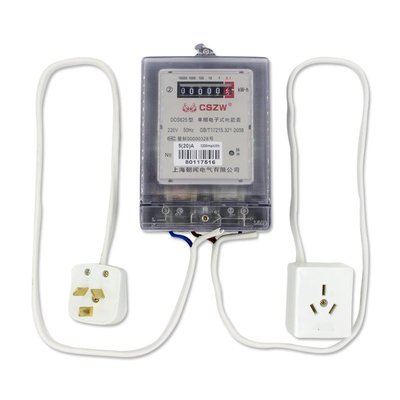 空調熱水器電子帶線電錶功率測試儀電度錶電能計量插座配插頭插座 w327-190807[351603]