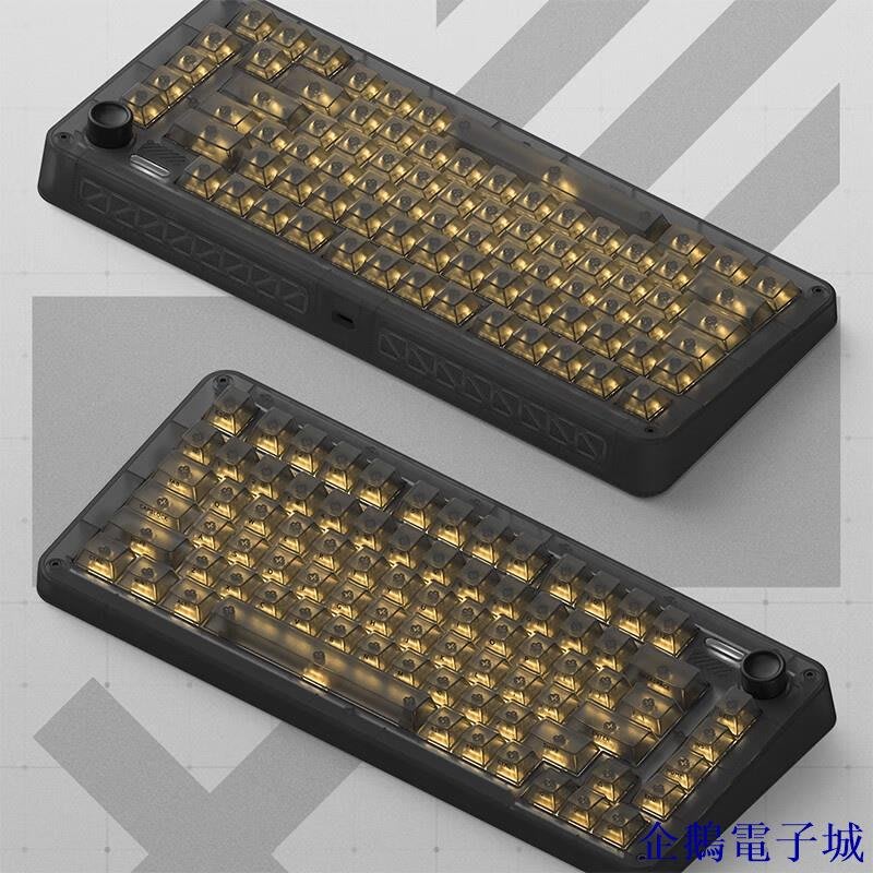 溜溜雜貨檔IQUNIX ZX75黑武士RS 機械鍵盤客製化鍵盤遊戲鍵盤83鍵 