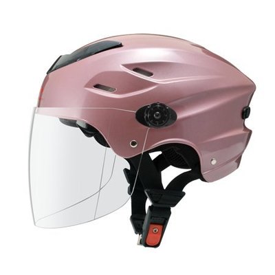 【小齊安全帽】ZEUS 瑞獅 ZS-125F 125F 銀粉紅  雙層鏡 雪帽 內襯可拆洗 半罩安全帽