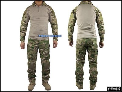 【野戰搖滾-生存遊戲】美軍 Gen2迷彩戰術服、青蛙裝 含護膝護肘- CP迷彩(上衣+褲子)