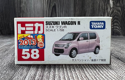 【G&amp;T】TOMICA 多美小汽車 NO.58 新車貼 鈴木 SUZUKI WAGON R 471097