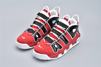 Nike Air More Uptempo QS 皮蓬大AIR 公牛配色 黑紅 籃球鞋 921948-600