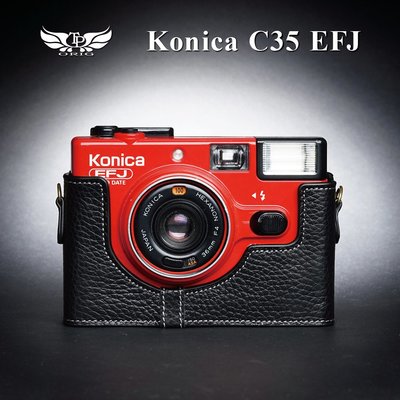 小馨小舖【TP 適用於 Konica C35 EFJ 真皮相機底座】相機皮套 相機包