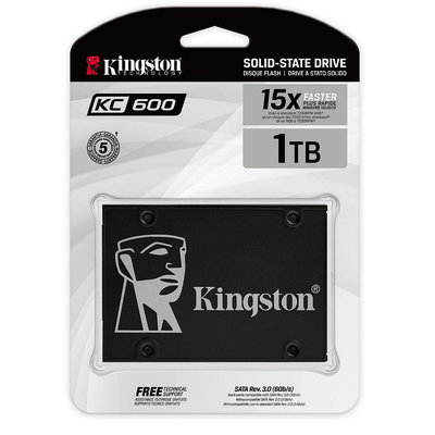 金士頓 KC600 2.5 1TB SSD 固態硬碟 SKC600/1024G SKC600