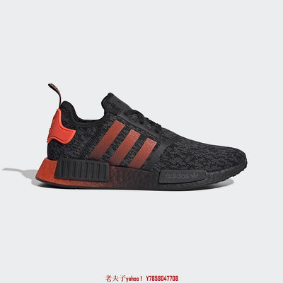 【流行潮品】Adidas NMD R1 Black 黑 橘紅 EG7953鞋