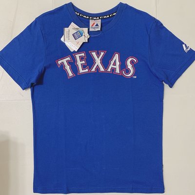 CA-美國職棒【德州遊騎兵×達比修有 Darvish】MLB 2012~16年 替代通用球衣配色 球員背號T恤（藍,M號