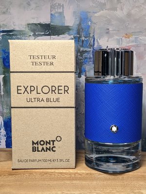 香親香愛～～Mont Blanc 萬寶龍 探尋藍海男性淡香精 100ml TESTER, Explorer Ultra