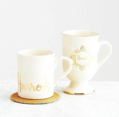 茶藝師 英國倫敦出口harrods哈羅斯陶瓷杯馬克杯情侶杯出口骨瓷杯茶杯子