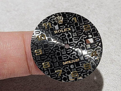 【美好時光】ROLEX勞力士原裝黑色阿拉伯數字電腦浮雕logo面盤DATEJUST 16013 16233 16018 16238等用