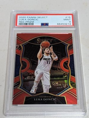 2020-21 Select Prizms Red #15 Luka Doncic PSA9 限量199張 見敘述