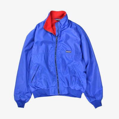 Patagonia Fleece ZipUp lined Jacket 美國製 藍 L 尼龍內刷毛外套