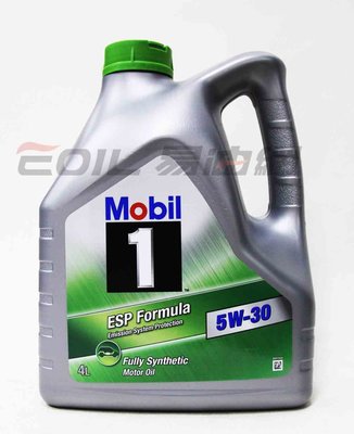 【易油網】【缺貨】MOBIL 1 ESP 5W30 機油 5W-30 汽柴油 4公升平輸 total MOTUL