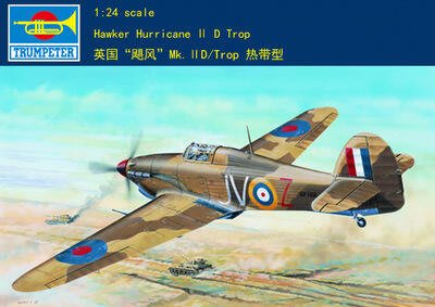 Trumpeter 小號手 1/24 英國 颶風式 MKII D/Trop 熱帶型式 戰鬥機 二戰 組裝模型 02417