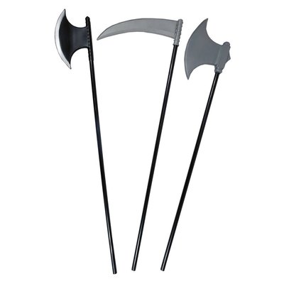 萬聖節裝扮武器道具 道具武器-黑色單斧/灰色單斧/灰色鐮刀