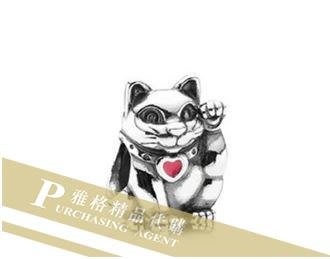 雅格時尚精品代購 Pandora 潘朵拉 招財貓造型串珠 925純銀 Charms 美國代購