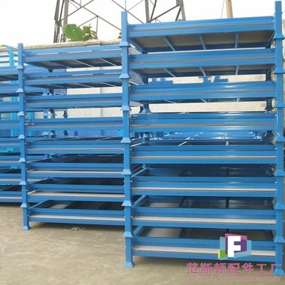 廠家供應重型倉儲倉庫折疊巧固架堆垛架 可移動卷布料物料承載架-范斯頓配件工廠