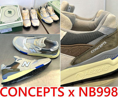 BLACK全新CONCEPTS x NEW BALANCE 998美國製100美金C-Notes only慢跑鞋