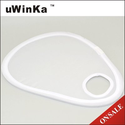 又敗家@uWinkna可折疊手持穿孔型反光板白色透明柔光板RE-H30W(30cm,附收納袋,可作內閃柔光罩)白色控光板