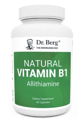 Dr.berg NATURAL VITAMIN B1 Allithiamine 60粒 柏格醫生Dr.Berg維生素B1獨家產品