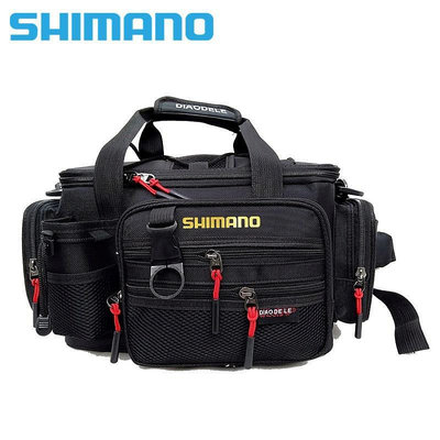 BEAR戶外聯盟Shimano 新款多功能釣魚袋 Y7 18 * 23 * 36cm 大容量 Shimano 釣具誘餌包單肩包帆布腰包