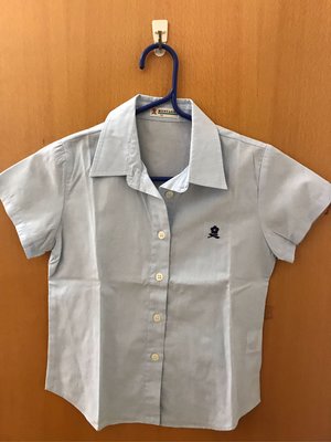 MONTAGUT~小童水藍色棉質襯衫120