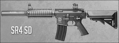 【BCS武器空間】SRC SR4 M4 SD 第二代海豹托全金屬電動槍-SRCGE-0509TMII