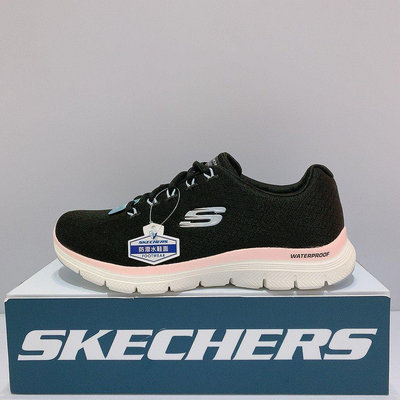 SKECHERS FLEX APPEAL 4.0女生 黑色 舒適 透氣 防潑水 運動 慢跑鞋 149298BKPK