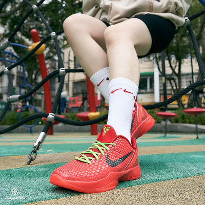 Nike Kobe 6 Protro Reverse 大童 紅 聖誕節 曼巴 蛇鱗 經典 籃球鞋 FV9676-600