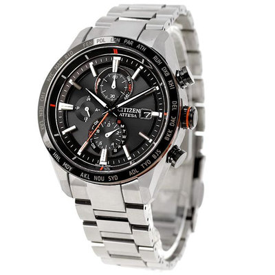 預購 CITIZEN ATTESA AT8189-61E 星辰錶 光動能 電波 42mm 黑色面盤 鈦金屬錶帶 男錶女錶
