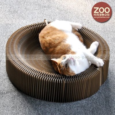 熱銷 ZOO|寵物玩具用品貓抓板風琴可折疊貓窩貓咪玩具瓦楞紙磨爪器