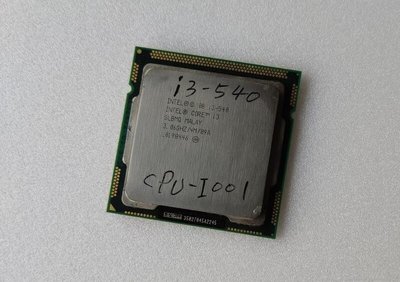 『冠丞』INTEL i3-540 1156腳位 CPU 處理器 CPU-I001