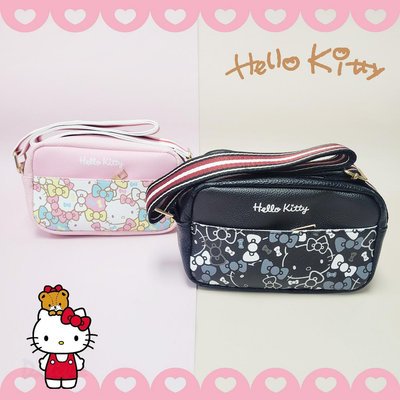 亂花寬背袋側包-hello kitty 三麗鷗sanrio 收納 正版授權