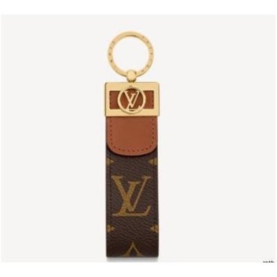 米蘭奢侈品代購 LV 路易威登 DAUPHINE DRAGONNE 鑰匙扣 牛皮 手袋吊飾兩用 鑰匙圈 M69000
