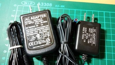 電子式變壓器9V1A AC Adapter台灣製 接頭可變換正負極可轉換~九成新~