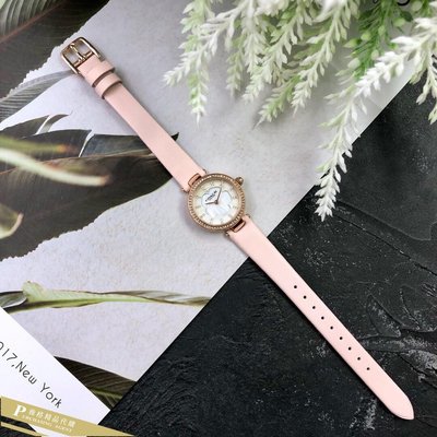 雅格時尚精品代購COACH 寇馳 手錶 PARK粉色皮錶帶手錶 女生腕錶 美國代購