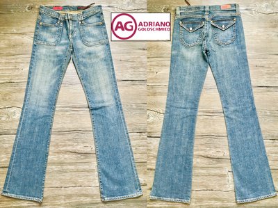 【Adriano Goldschmied】AG🔷美國製 Logic 小喇叭褲 牛仔褲 25碼 全新 特殊口袋
