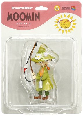 日本正版 UDF Moomin 系列2 慕敏 嚕嚕米 阿金 附釣竿 模型 公仔 日本代購